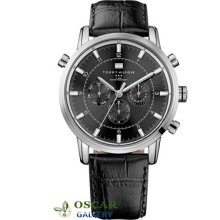 Tommy Hilfiger Harrison 1790875 Black Leather Men's Watch 2 Years Warranty