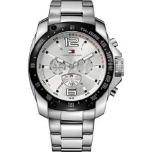 Tommy Hilfiger Men Steel Black Ion Bezel Japan Quartz Mvt 1790872 Price Reduced