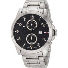 Tommy Hilfiger Men'S 1710296 Classic Stainless Steel Black Sub Dial Watch