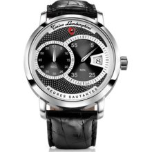 Tonino Lamborghini Designer Men's Watches, Saltarello Black Stainless Steel Watch