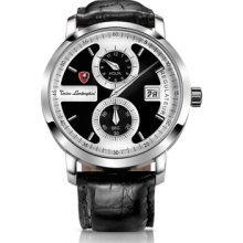 Tonino Lamborghini Designer Men's Watches, Regulateur Black Chronograph Watch