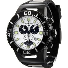 Torgoen T24 Series White Dial Chronograph Polyurethane Mens Watch ...