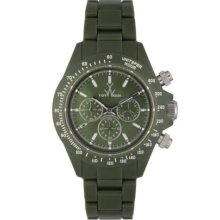 Toy Watch FL43HG Hunter Green Dial Chrono Womens Watch