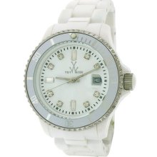 Toy Watch Fluo Aluminum And Plasteramic White Unisex Watch Pcls02wh