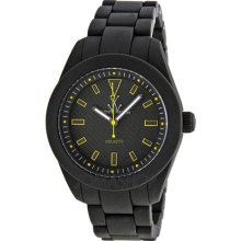 Toy Watch Mens Toy2Fly Analog Plasteramic Watch - Black Rubber Strap - Black Dial - TTF07BKTQ