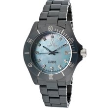 ToyWatch Watches Women's Automatic Blue Mother Of Pearl Dial Blue Cera
