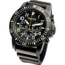 Trintec Zulu-01 Chronograph with Black PVD Case and Bezel ZULU-01-CH-B