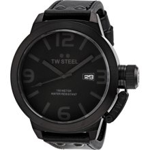 Tw Steel Canteen 50 Mm Cool Black Quartz Mens Watch Tw822