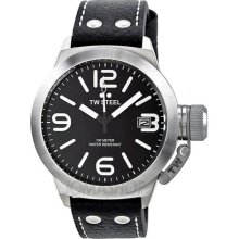 TW Steel Canteen Black Dial Stainless Steel Mens Watch TW2R