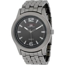 U.S. Polo Assn. Men's US8438 Black Dial Gun Metal Bracelet