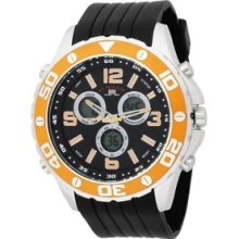 U.S. Polo Assn. Men's US9072 Analog-Digital Black Dial Black Rubber