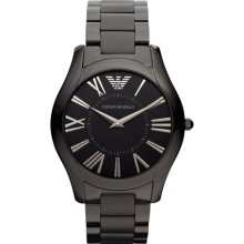 Unisex Black Stainless Steel Watch