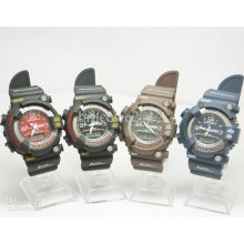 Unisex Luxury Shocks 8200 Men Mens Sport Digital Led Jelly Watches C