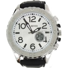 Unlisted by Kenneth Cole UL1246 Black Silver Men's Watch