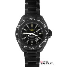 UZI Ballistic Tritium Black Stainless Steel Watch