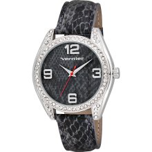 Vernier Women's V11097 Series Fashion Grey Snake Skin Pattern Watch