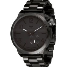 Vestal Mens Canteen Analog Stainless Watch - Black Bracelet - Black Dial - CTN3M02