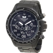 Vestal Mens ZR-3 Chronograph Stainless Watch - Black Bracelet - B ...
