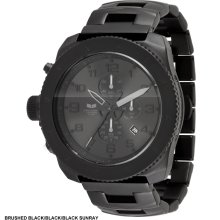 Vestal Restrictor Watch - Brushed Black/Black/Black Sunray RES006