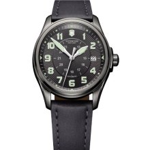 Victorinox 241518 Watch Infantry Mens - Black Dial Stainless Steel Case Automatic Movement