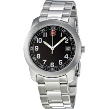 Victorinox Field Black Dial Steel Mens Watch 26014.CB