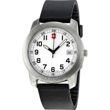 Victorinox Field White Dial Black Synthetic Strap Mens Watch 26000.CB