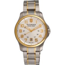 Victorinox Swiss Army Officers Mens Two Tone Watch 241362
