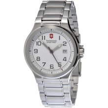 Victorinox White Dial Stainless Steel Mens Watch 241267CB