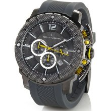 Vince Camuto Men's Stainless Steel Rubber Strap Sub-Dial Sports Watch