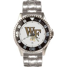 Wake Forest Demon Deacons WFU NCAA Mens Steel Bandwrist Watch ...