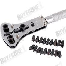 Watch Back Case Opener Wrench Screw Remover Tool Set