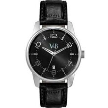 Watch creations unisex watch with large black dial ($36 - Silver/Black