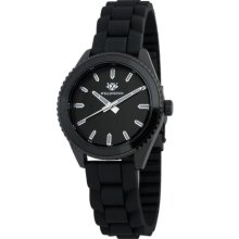 Wellington Karamea Women's Quartz Watch With Black Dial Analogue Display And Black Silicone Strap Wn508-622