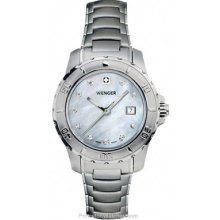 Wenger Diamond Ladies Sport Mother of Pearl Dial Stainless 70399
