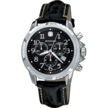 Wenger Men's Swiss GST Chrono Leather Strap Watch