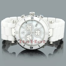 White Ceramic Watches Techno Master Ladies Watch