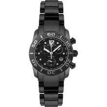 WISS LEGEND Women's Commander White Diamond (0.064 ctw) Chronograph