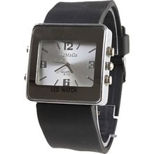 Women Fashion Girl Wrist Watch Black Watchband Black Dial A110