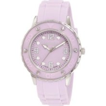 Women's 1D371DLL Vivace Lilac Dial Rubber Date