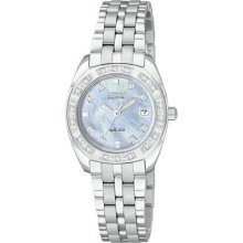 Womens Citizen Eco Drive Paladion Watch with Diamonds in Stainless Steel (EW1590-56Y)