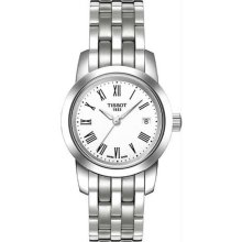 Women's Classic Dream Stainless Steel Case and Bracelet White Tone Dia
