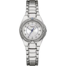 Womens Crystal Caravelle Dress Watch by Bulova Stainless 43L121