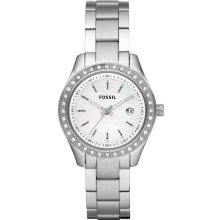 Women's fossil stella mini mother of pearl watch es2998