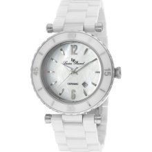 Women's La Tournette White MOP Dial White Ceramic ...