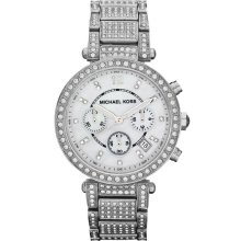 Women's michael kors parker chronograph glitz watch mk5572