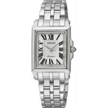 Women's Premier Stainless Steel Case and Bracelet Silver Dial Date
