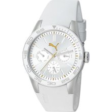 Women's White Puma Fast Track Multifunction Watch Pu102822001