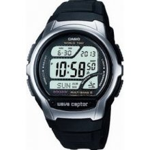 WV-58U-1AVES Casio Mens Wave Ceptor Black Resin Watch