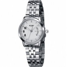 Youyoupifa Lady Hot Sale Fashion Stainless Steel Quartz Calendar Watch