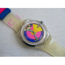 1993 Vintage Automatic Swatch Watch Happy Wheels Sak109